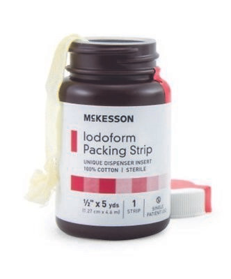 MCK McKesson Iodoform 1/2 Inch X 5 Yard Sterile Antiseptic Wound ...