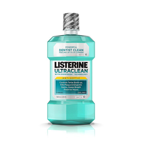 Listerine Cool Mint Travel Size Antiseptic Mouthwash 3.2 oz