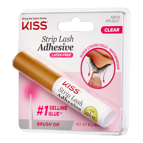 BL Kiss Strip Lash Adhesive With Aloe Tube (Clear) Pack of 3