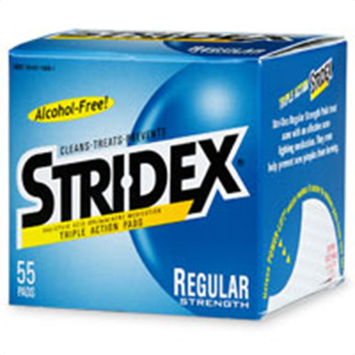 Stridex Strength Medicated Pads, Maximum, 55 Count