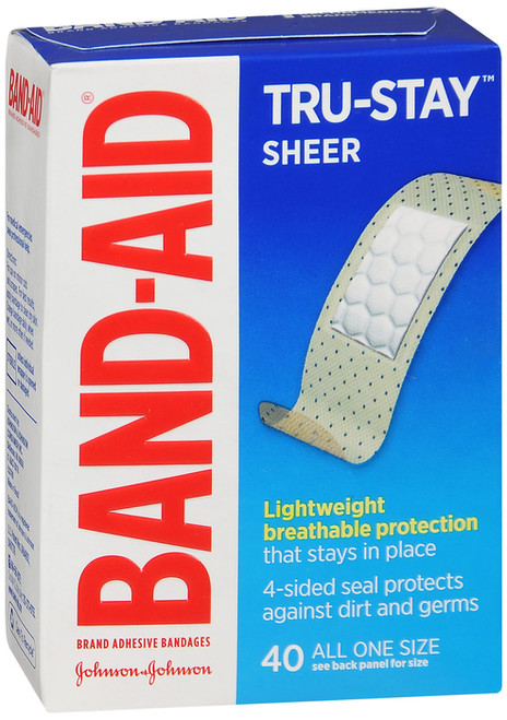 Band-Aid Comfort Flex Tru Stay Sheer Adhesive Bandages One Size - 40 Each