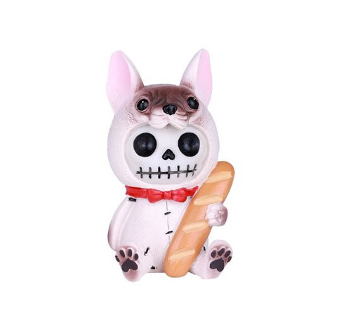 PT Furrybones French Bulldog Skull Resin Mini Figure