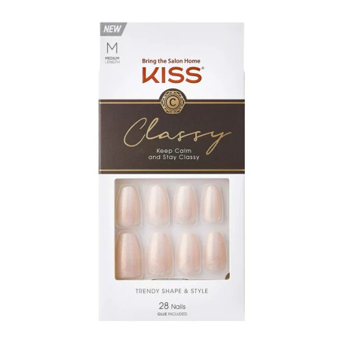 BL Kiss Classy Nails 28 Count Medium Length Pink - Pack of 3 