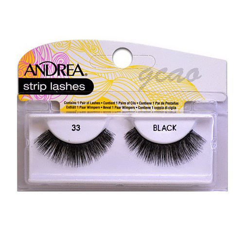 BL Andrea Lashes Strip Style 33 Black - Pack of 3