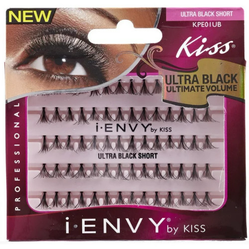 BL Kiss I Envy Ultra Black Knotted Short Lashes - Pack of 3