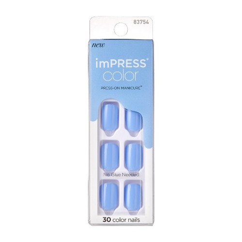 BL Kiss Impress Press-On-Manicure Nails 30 Count Baby-Why-So-Blu - Pack of 3