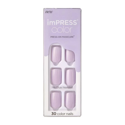BL Kiss Impress Press-On-Manicure Nails 30 Count Picture Purple - Pack of 3