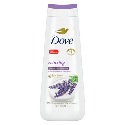 BL Dove Body Wash Lavender Oil & Chamomile Relaxing 20oz - Pack of 3
