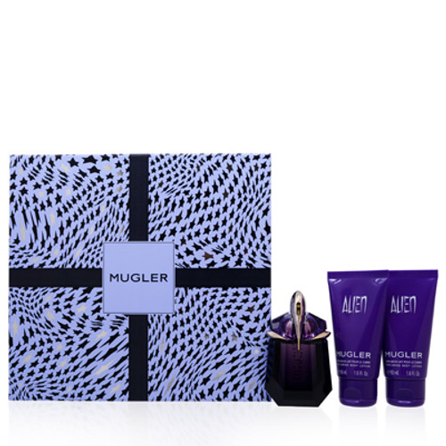 ALIEN/THIERRY MUGLER SET (W)
ALIEN EDP REFILLABLE TALISMANS SPRAY 1.0 OZ
ALIEN BODY LOTION 1.7 OZ X2
IN GIFT BOX