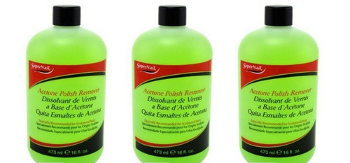 BL Super Nail 16 oz Acetone Polish Remover - Pack of 3
