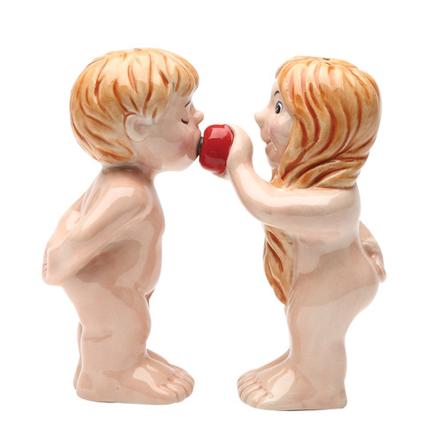 PT Adam and Eve Salt and Pepper Shaker Set