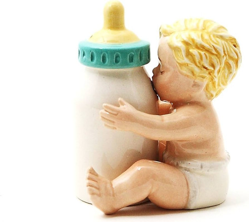 PT Magnetic Baby Kissing Bottle Salt and Pepper Shaker Set