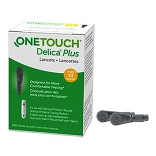 IND Lifescan OneTouch Delica Plus Phlebotomy Lancet, 33GA OD, 100 Count