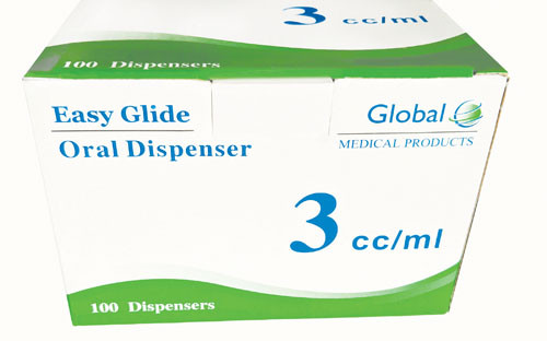 EASYGLIDE ORAL SYRINGE 3CC