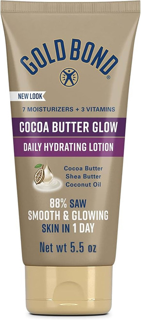 Gold Bond Ultimate Cream Cocoa Butter Glow 5.5 Ounce Tube