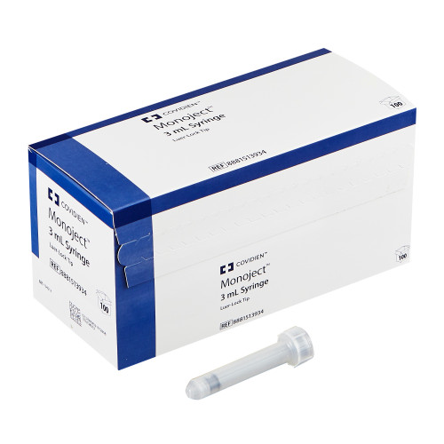 General Purpose Syringe Monoject™ 3 mL Luer Lock Tip Without Safety
General Purpose Syringe Monoject™ 3 mL Luer Lock Tip Without Safety