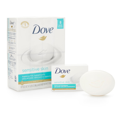 Soap Dove® Sensitive Skin Bar 4.5 oz. Individually Wrapped Unscented
Soap Dove® Sensitive Skin Bar 4.5 oz. Individually Wrapped Unscented