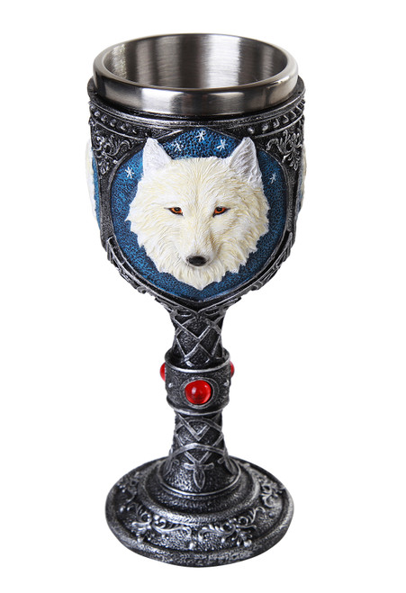 WHITE WOLF GOBLET 