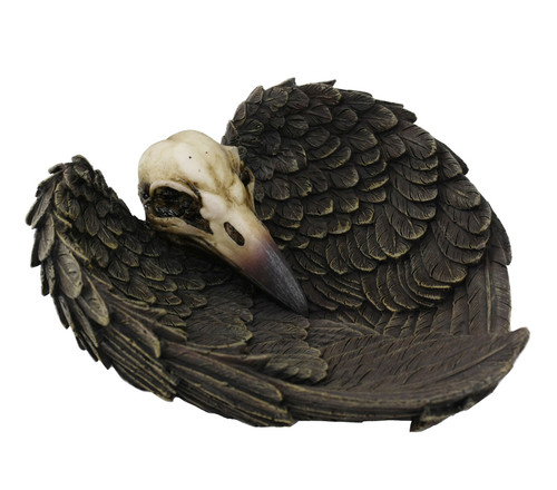 RAVEN SKULL DISH 