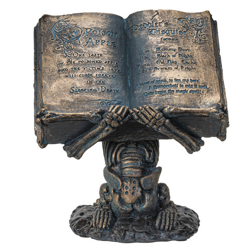 SKULL W/SPELL BOOK