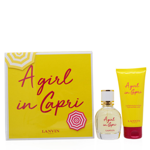 A GIRL IN CAPRI/LANVIN SET (W)
EDT SPRAY 1.7 OZ
BODY LOTION 3.3 OZ A GIRL IN CAPRI/LANVIN SET (W)
EDT SPRAY 1.7 OZ
BODY LOTION 3.3 OZ