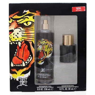 ED HARDY TIGER INK/CHRISTIAN AUDIGIER 2 PC GIFT SET (U)
EDP SPRAY 1.0 OZ
FRAGRANCE MIST 8.0 OZ
IN DISPLAY BOX