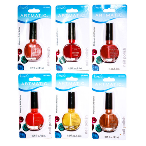 ARTMATIC/MEGA BRILLIANCE NAIL POLISH 72 PCS ASSORTED COLORS 0.29 OZ EA (8.5 ML)
INDIVIDUALLY CARDED
UPC: 073911990036 ARTMATIC/MEGA BRILLIANCE NAIL POLISH 72 PCS ASSORTED COLORS 0.29 OZ EA (8.5 ML)
INDIVIDUALLY CARDED
UPC: 073911990036