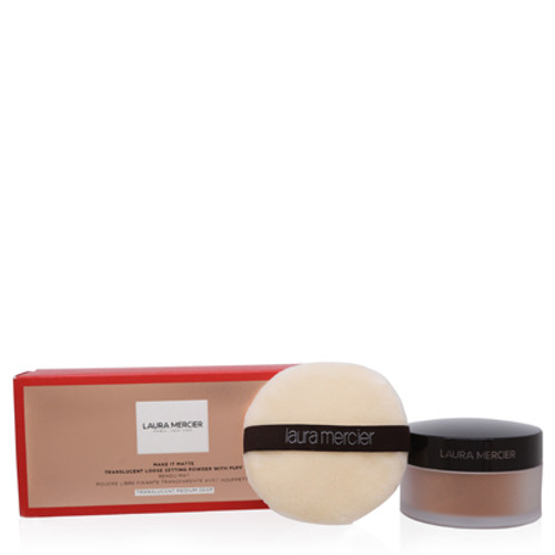 LAURA MERCIER/"MAKE IT MATTE" TRANSLUCENT MEDIUM DEEP LOOSE POWDER & PUFF
TRANSLUCENT SETTING POWDER (MEDIUM DEEP)1.0 OZ
PUFF LAURA MERCIER/"MAKE IT MATTE" TRANSLUCENT MEDIUM DEEP LOOSE POWDER & PUFF
TRANSLUCENT SETTING POWDER (MEDIUM DEEP)1.0 OZ
PUFF
