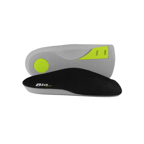 MILS  Bio Slimline Insoles, 3/4 Length, Grey, Medium Density, Large