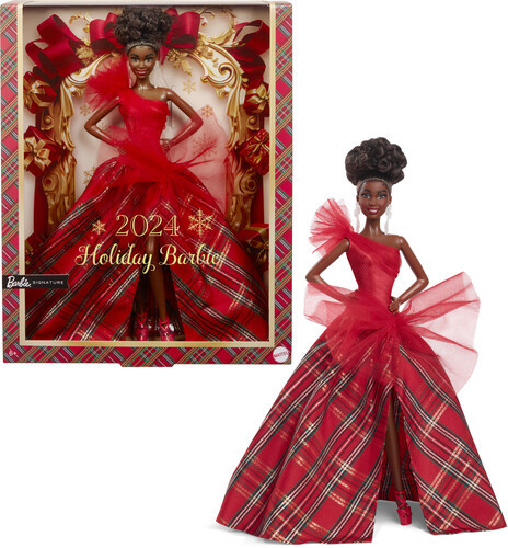
Mattel Collectible - Barbie Holiday Doll 2024, Black