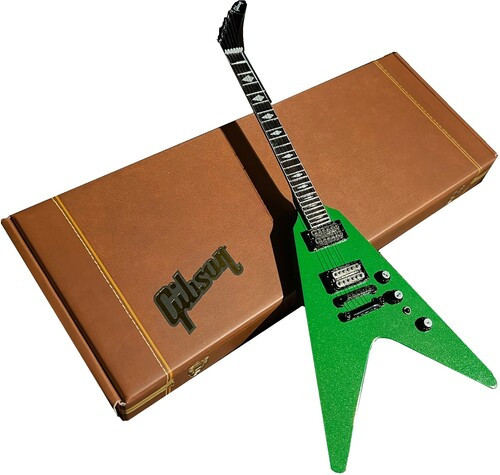 
Axe Heaven Gibson Dave Mustaine Rust In Peace Alien Tech Green Mini Guitar GG-525