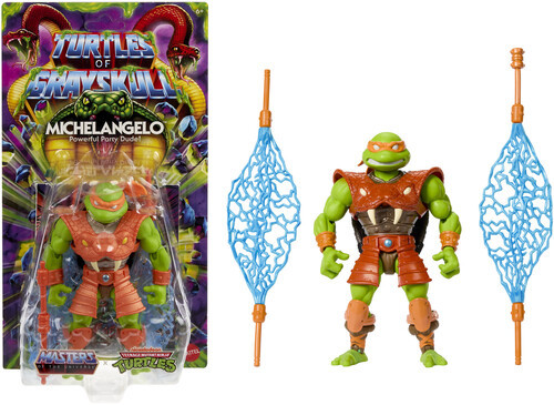 
Mattel Collectible - Masters of the Universe Turtles of Grayskull Michelangelo (He-Man, MOTU, TMNT)