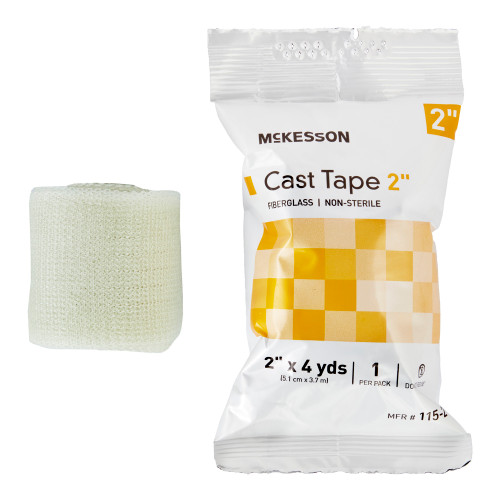 MCK Cast Tape McKesson 2 Inch X 12 Foot Fiberglass White BX/10