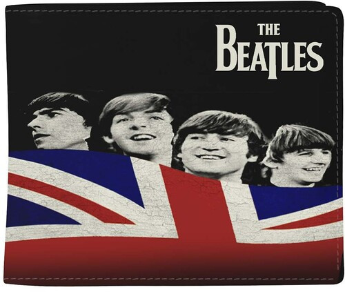 Rocksax - Beatles - Let It Be with Flag Logo - Wallet with Coin Pocket (Black)