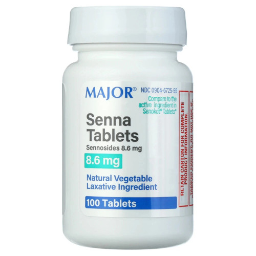 Senna Laxatives for Constipation 8.6 mg 100 Tablets