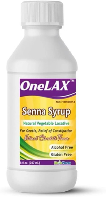 OneLAX Senna Syrup Natural Vegetable Laxative 8 fl.oz