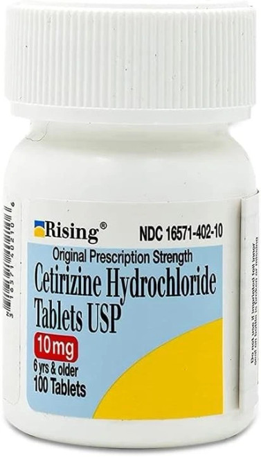 Rising Pharma Cetirizine Hydrochloride Tablets USP 10 mg 100 Tablets