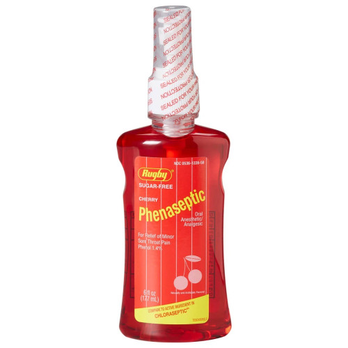 Rugby Phenaseptic Throat Spray Cherry 6 floz