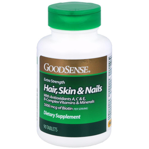 GoodSense Hair Skin & Nails Extra Strength Tablets 90 Count