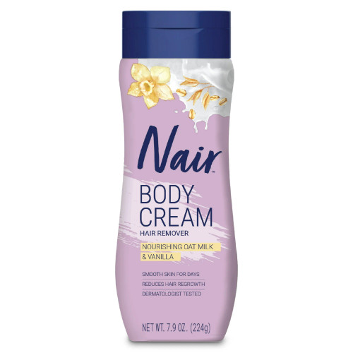 Nair Body Cream Hair Remover with Oat Milk & Vanilla for Women 7.9 Oz