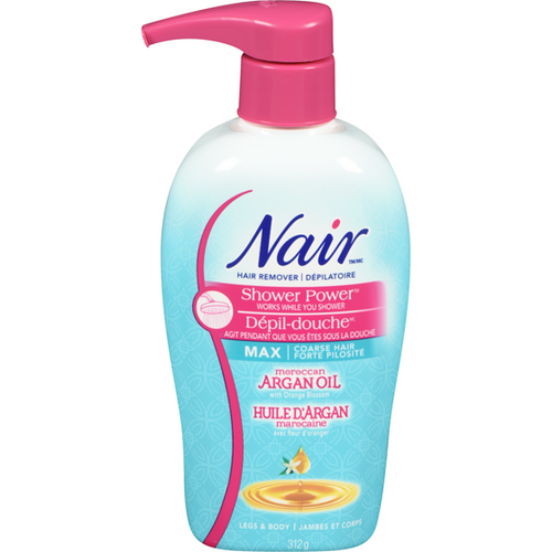 Nair Hair Remover Cream Nourish Shower Power Moroccan Argan Oil 13 oz