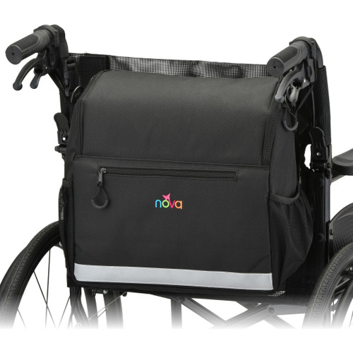 Nova Large Wheelchair Bag Black 15"Lx 13"W x 1.7" D
