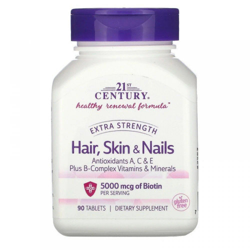 21st Century Hair Skin & Nails Extra Strength 90 Tablets