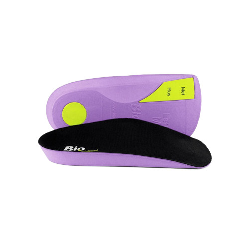  MILS Bio Advanced Insoles, 3/4 Length Color Purple Size Small 