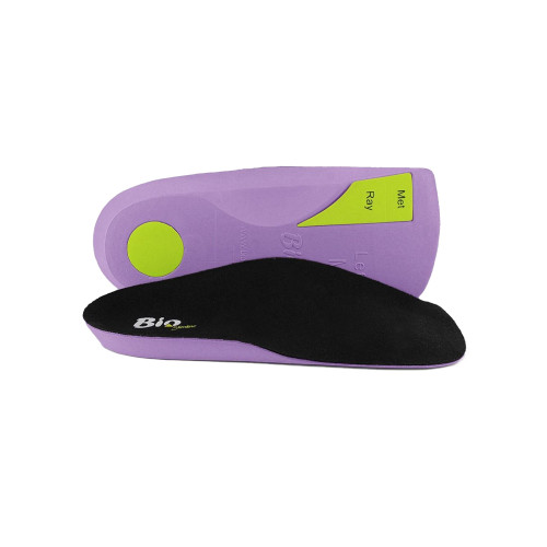 MILS Bio Slimline Insoles, 3/4 Length, Grey, Medium Density, Large