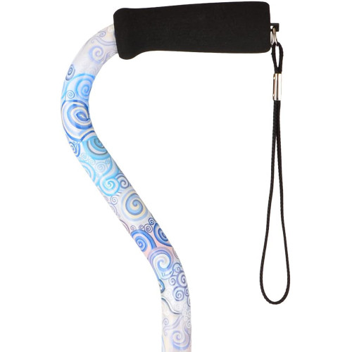 Nova Offset Cane with Strap Proud Peacock Item #1070PK