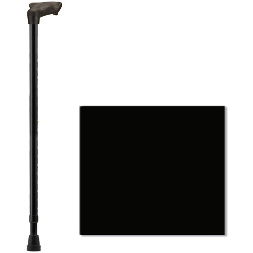 Nova Cane With Palm Handle Left Black Item #2061BK-L