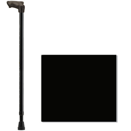 Nova Cane With Palm Handle Right Black Item #2061BK-R