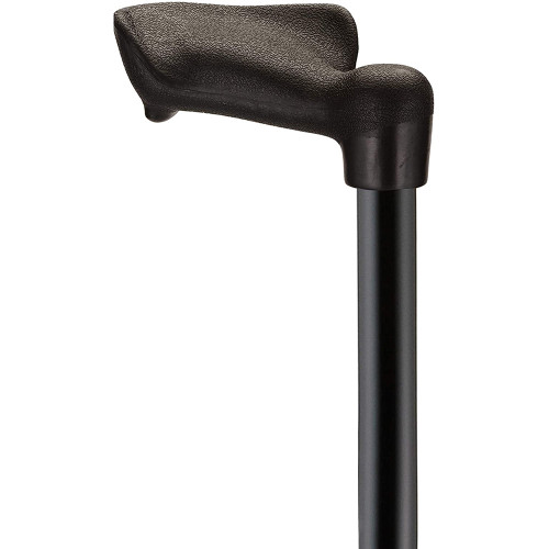 Nova Cane With Palm Handle Right Black Item #2061BK-R