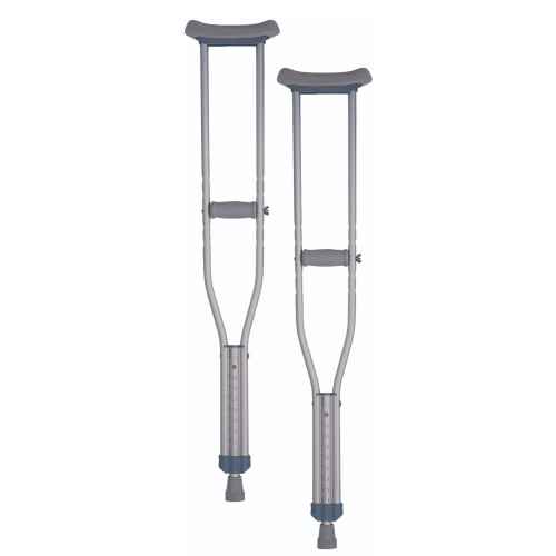Nova Crutch Aluminum Pushbutton Size: Tall 5’10" and 6’6" Item #7200